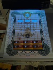 Сертификат серийных банкнот Zimbabwe номер бумажный облигационный сертификат с логотипом защиты от подделки - Product Image 4