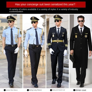 Autumn and Winter Coat New Security Uniform Suit Security Uniforms Image Position Concierge Clothing Overalls Property Tooling - Product Image 4