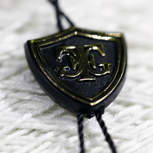 Sello colgante de nailon con logotipo de marca personalizado barato al por mayor, cuerda de plástico, alfiler de seguridad, etiqueta de cuerda oscilante, etiqueta colgante de cuerda elástica para ropa - Product Image 6