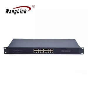 OEM ODM 16-Port Nicht verwalteter Rackmount-Ethernet-Switch 10/100/1000Mbps Netzwerk-HUB mit 1 Jahr Garantie und QoS-Funktion
