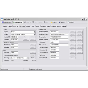 Set Config 2.8.1 App für Autos zur Identifizierung von problema tischen RNS-Einheiten RNS510 RNS810 RNS850 Ändern des PIN-Codes Löschen des NAND OBD2-Scanners - Product Image 3