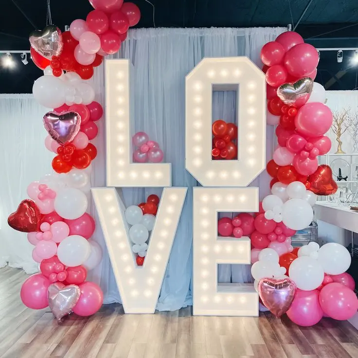 Venta al por mayor LOVE Big Letter Signs Marquee letters Baby Marquee letters Mr and Mrs para fiesta de guata RGB Marquee NÚMERO