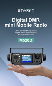 Starft M520D 25W BT UKW-UHF-Radio Fahrzeug montierte GPS-Autoradios DMR Dualband-Autoradio