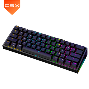 Manufacturer Customs 61 Keys TYPE-C <strong>Mechanical</strong> <strong>Keyboard</strong> with RGB Backlight Klavye Teclado <strong>Mechanical</strong> Gaming <strong>Keyboard</strong> for Desktop - Product Image 1