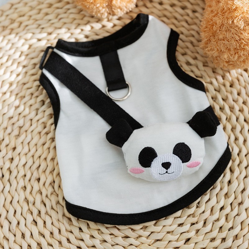 Sacoche panda en trois dimensions