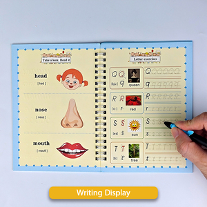 Fuente de fábrica de alta calidad cuaderno personalizado reutilizable ranura preescolar niños caligrafía libro de práctica - Product Image 5