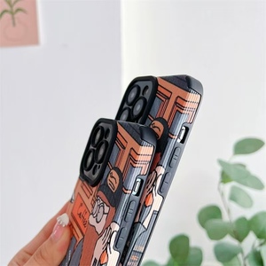 Avrupa ve amerikan sokak karikatür illüstrasyon baskı telefon iphone için kılıf 16 15 14 13 12 pro max XR 7/8P koruyucu kapak - Product Image 5