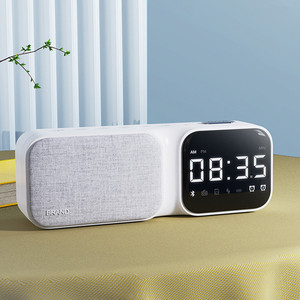 Lonvel 5 en 1 reloj despertador Digital multifuncional portátil RGB luz nocturna altavoz inalámbrico Mini entrada AUX incluye Radio - Product Image 3