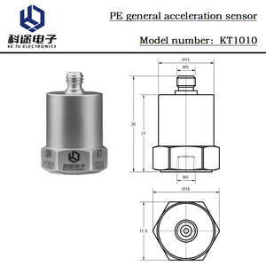 用于振动和冲击测量的单轴PE加速度计100 pC/g压电加速度传感器 - Product Image 2