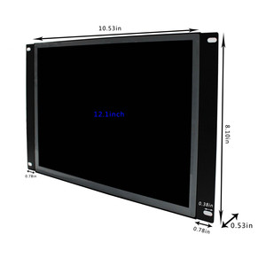 Monitor Lcd 12,1, pantalla de caja de Metal, Monitor de ordenador, Monitor Industrial completamente impermeable de 12,1 pulgadas con placa de Audio Dvi Vga - Product Image 3