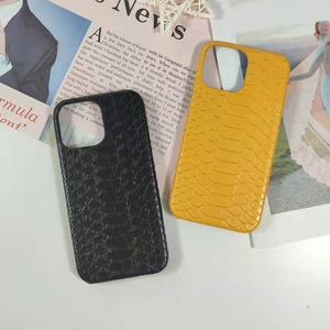 Logotipo personalizado correa de hombro Python PU Funda de teléfono de cuero Cross Body Funda de teléfono móvil para iPhone 14