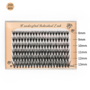 Profesyonel makyaj bireysel C/D/DD küme kirpik aşılama yanlış EyeLashes kirpik küme kirpik düğüm ücretsiz - Product Image 2