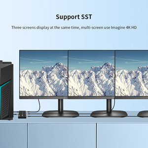 DP MST Splitter 1x3 Displayport a 3 Displayport Splitter Display Port X3 Port Splitter 1 en 3 Out DP1.4 8K UHD - Product Image 5