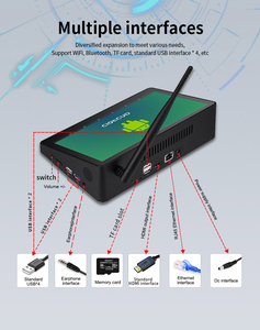9 pollici 2 + 32GB Android 7.0 Linux Touch Screen Mini PC Box Computer Linux mini pc per Super mercati con funzione WIFI BT - Product Image 2