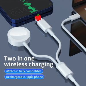 Apple Watch用USB C 2 in 1ワイヤレス充電器、iPhoneおよびiWatchシリーズ用磁気急速充電ケーブル7 SE 6 5 4 3 2 1 - Product Image 2