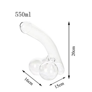 手工制作有趣的玻璃酒瓶有趣的阴茎威士忌酒瓶