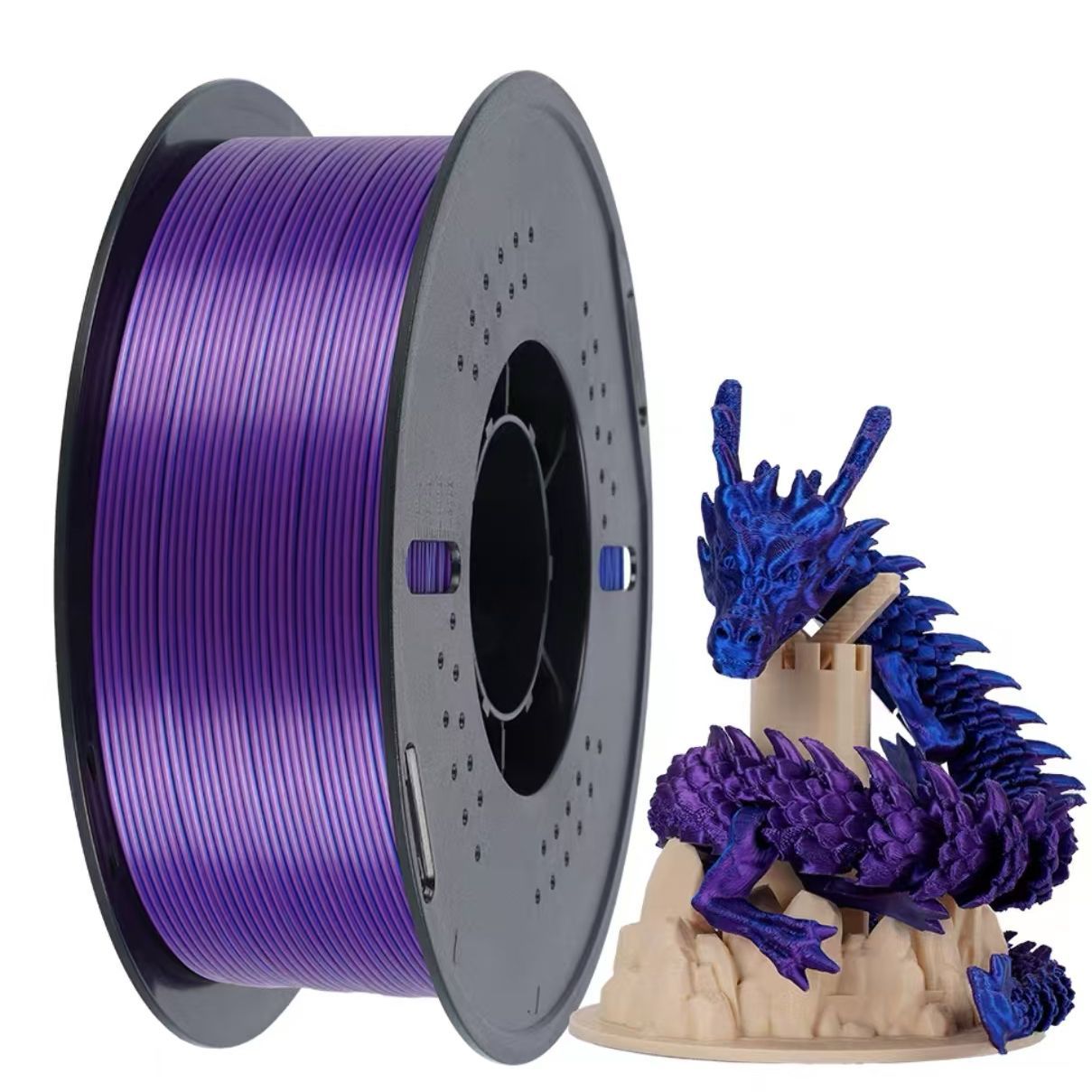 Soie bleu violet