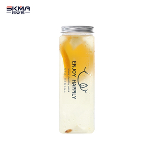 高档批发定制造型标志一次性pet瓶加厚水果汁饮料泡泡茶瓶 - Product Image 6