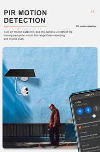 <strong>2MP</strong> 3MP 2K Wireless Security CCTV <strong>IP</strong> <strong>Camera</strong> Night Vision Long Time Standby 1080P Solar Panel Powered PIR Wifi Cloud Data Storage - Product Image 5