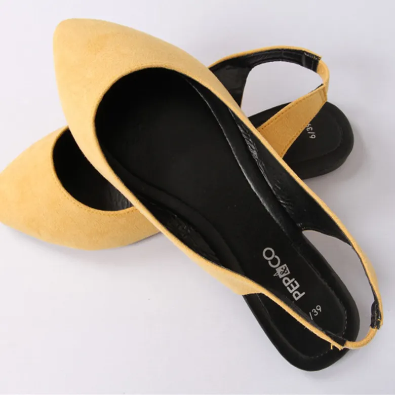 2022 trendy yellow Factory Stock fashion flat comfortable Ladies Casual Women Flat Sandal Shoes