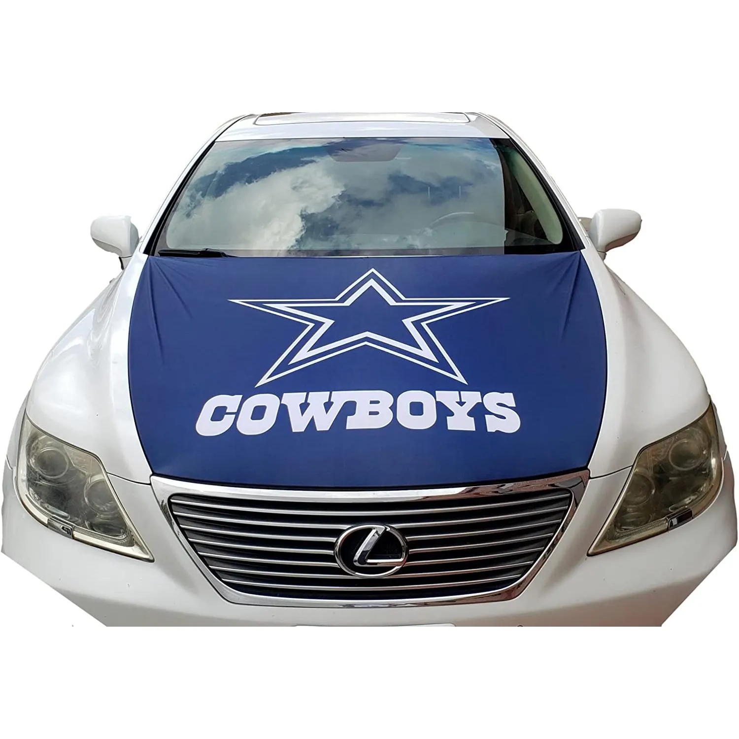 Werbeartikel Fußball Auto Flagge Haube Abdeckung Dallas Team 120x160cm benutzer definierte Dallas Cowboy Hood Abdeckung Flagge