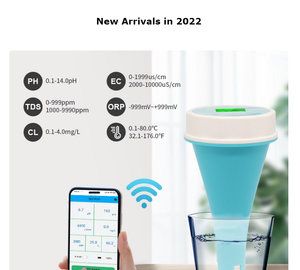 Su geçirmez pH monitör yüzme havuzu mavi diş App 6 in 1 pH/TDS/EC/ORP/CL/sıcaklık su kalitesi test - Product Image 5