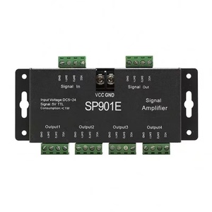 Усилитель SP901E для RGB chasing color Поставщик 5-24v spi адресуемый rgb сигнал пикселей Светодиодная лента усилитель sp901e - Product Image 4