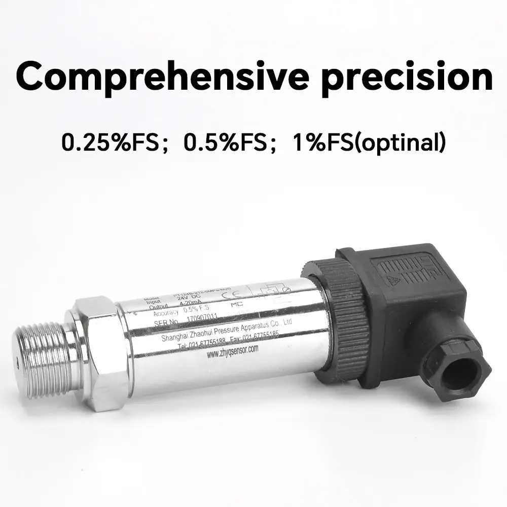 Produsen dapat disesuaikan OEM presisi tinggi 4-20ma 0-5v 0-10v pemancar transduser tekanan silikon terdifusi