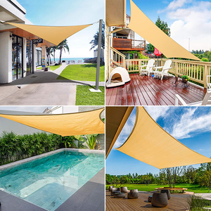 Precio de fábrica de alta calidad HDPE 3m x 3m x 3m Tasa de sombreado 40% ~ 95% vela de sombra triangular para jardín - Product Image 2