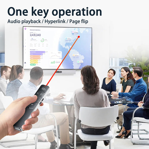 Display digitale Wireless presentatore pagina Laser rosso tornitura penna PPT presentazione USB 2.4GHz puntatore PowerPoint telecomando - Product Image 4
