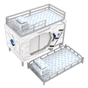 Hot Bán Thiết Kế Hiện Đại Giường Tầng Viên Nang Gia Đình Giường Cho Thanh Thiếu Niên Và Trẻ Em Bộ Đồ Nội Thất Ngủ Pod Thông Minh Giường Viên Nang - Product Image 1