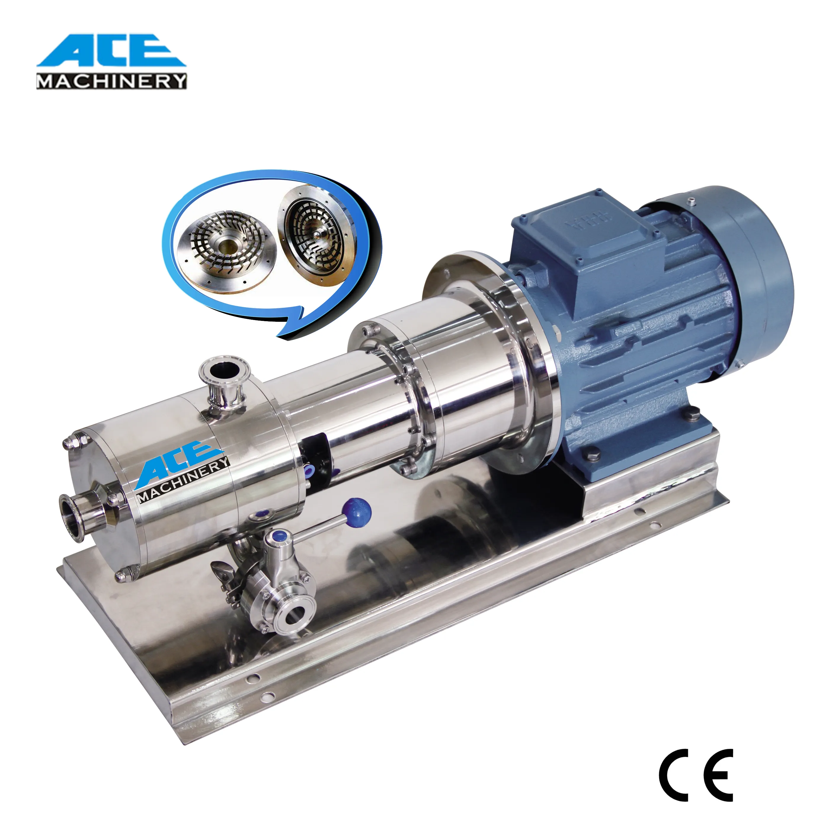 Nuevo emulsionante/homogeneizador/mezclador de alto cizallamiento en línea, bomba mezcladora, máquina emulsionante