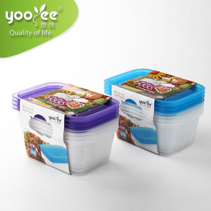 4 шт./комплект, пластиковые контейнеры для пищевых продуктов - Product Image 2