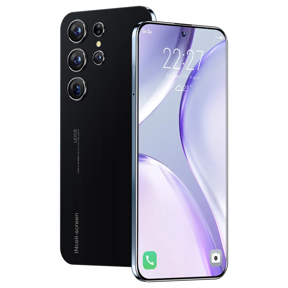 Разблокированный мобильный телефон S23 Ultra Octa Core 6 + 128 ГБ 6,8 дюймов экран Dual Sim Celulares смартфон