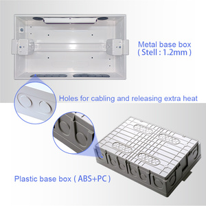 Factory Customized Breaker Power Box 26 Ways Metal Base Distribution Box Copper <strong>Busbar</strong> - Product Image 4