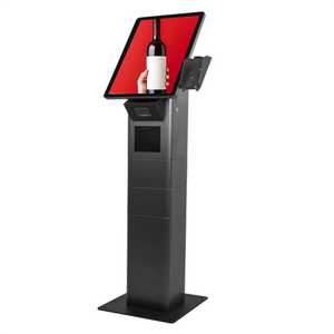 Soporte de suelo de 15,6 ", pantalla táctil, quiosco de venta de alimentos, máquina de pago de pedido automático, tableros de menú digitales, restaurantes Borne De Commande - Product Image 1