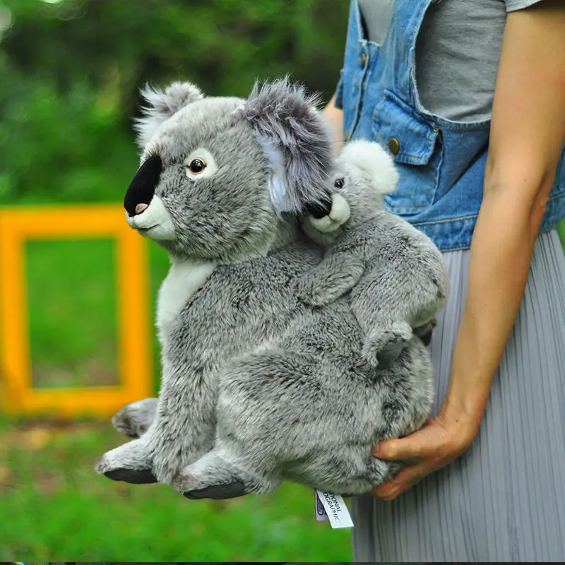 Produk baru kustom mainan boneka binatang lembut ibu dan anak Koala lembut