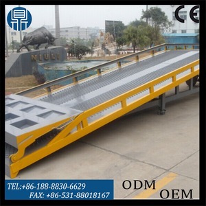 Anual-nivelador de rampa de muelle de carga ajustable, 10T, para camión contenedor/nivelador de muelle móvil/rampas móviles para patio - Product Image 6