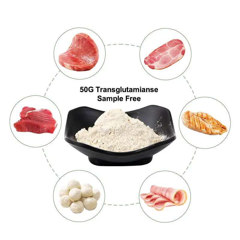 Enzima quente CAS 80146-85-6 do pó da transglutaminase do produto comestível de 2023 do vendedor 100iu-3000iu