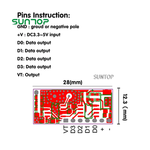 Lerncode-Empfänger modul 433MHz HF-Modul 433MHz Mini-HF-Sender und-Empfänger 433MHz HF-Modul - Product Image 4