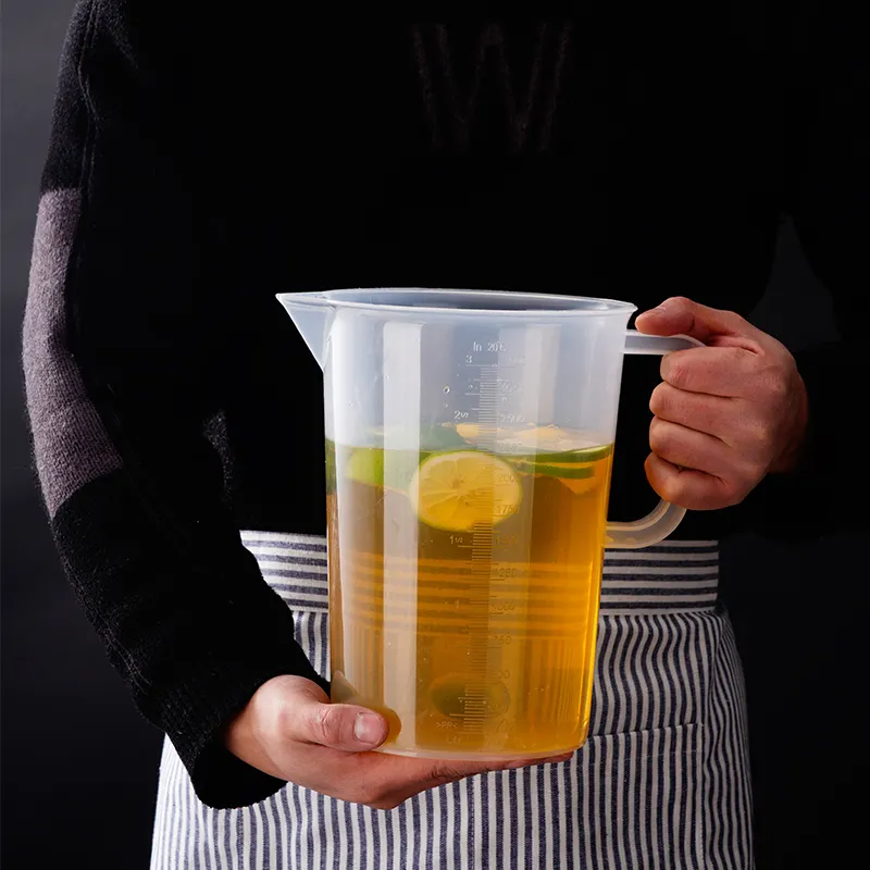 Tasses à mesurer graduées de taille personnalisée de qualité alimentaire pour l'eau, le thé, le jus, la bière