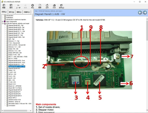 Moduli ECU riparazione Pinout posizione Immo con multimetri Transistor eprom difetti ECU Software di riparazione Auto Software di riparazione - Product Image 3