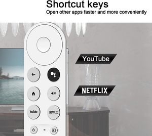 カスタムG9N9N音声リモートコントロール新しいユニバーサルプラスチックTVリモートシリコンGoogle Chromecast 4K互換性雪機能 - Product Image 3