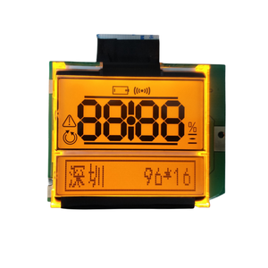 Segment-LCD-Anzeige modul mit orange farbenem Hintergrund und schwarzem Text,B09-0142-1203 - Product Image 2