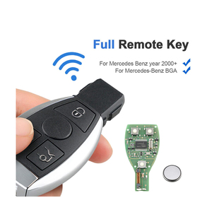 ซองกุญแจรีโมทอัจฉริยะ3ปุ่ม433MHz สำหรับ MHz Benz BGA C E G S CLK SLK ML Class NEC เคสกุญแจ