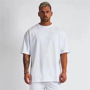 OEM/ODM toptan boş ağır boy tasarım T-shirt 3D ekran baskı T Shirt özel sizin marka % 100% pamuk t Shirt - Product Image 4