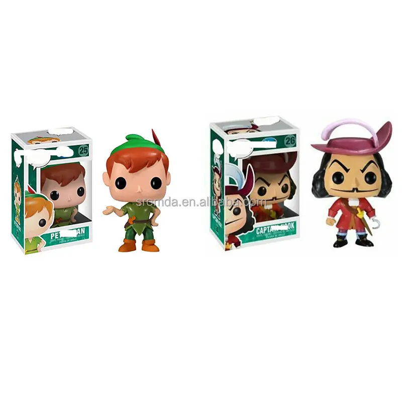 Sromda Funkos POP Peter Pan vinilo figura #25 #26 capitán gancho PVC figura de acción colección modelo Juguetes