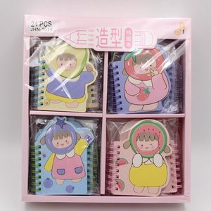 Caderno de capa personalizada kawaii simples barato de fábrica, novo caderno de presente para crianças, estampas de animais engraçadas, mini caderno fofo, novo, 2024, novo, barato, com estampa de fábrica, ideal para crianças, ideal para uso em ambientes de trabalho, 2024, 2024
