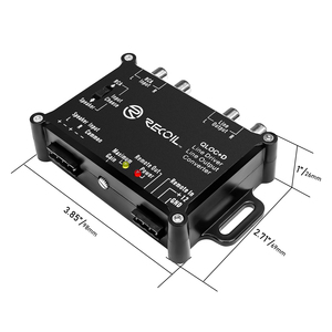 Conversor de saída de linha edge QLOC-D active, <span class=keywords><strong>2</strong></span> canais, saída e driver de linha <span class=keywords><strong>2</strong></span> em 1, sinal de saída de 10v com sensor automático de seta remota