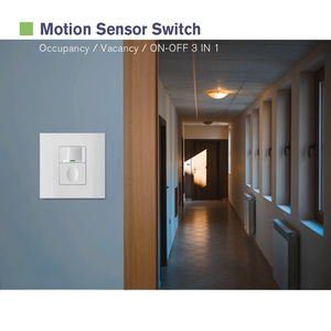 UK Style Smart Home <strong>Automation</strong> <strong>System</strong> Occupancy Vacancy Manual Mode All-in-one Pir Motion <strong>Sensor</strong> Light Switch - Product Image 3
